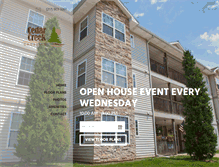 Tablet Screenshot of cedarcreekcrossingapts.com